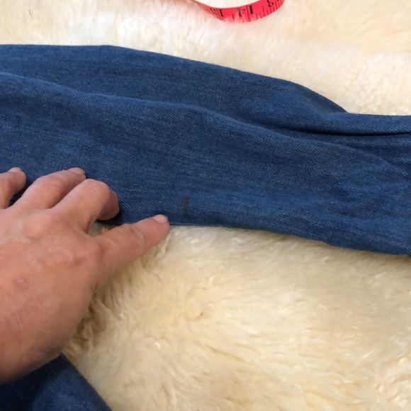 J Jill soft denim jacket with fray pockets size s - Picture 3 of 9